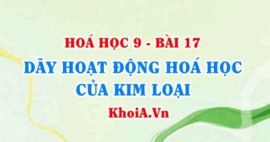 Dãy hoạt động hoá học của kim loại là gì? Ý nghĩa của dãy hoạt động hoá học kim loại - Hoá 9 bài 17